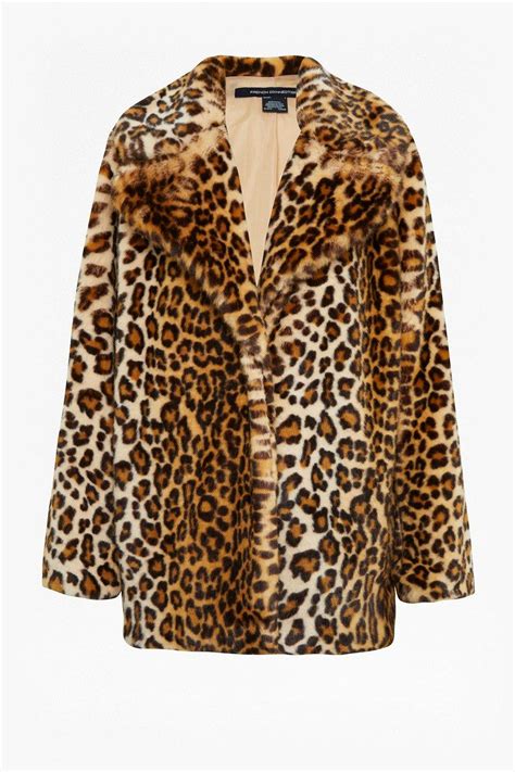 prada glen check coat with leopard print fur collar|prada coats for women.